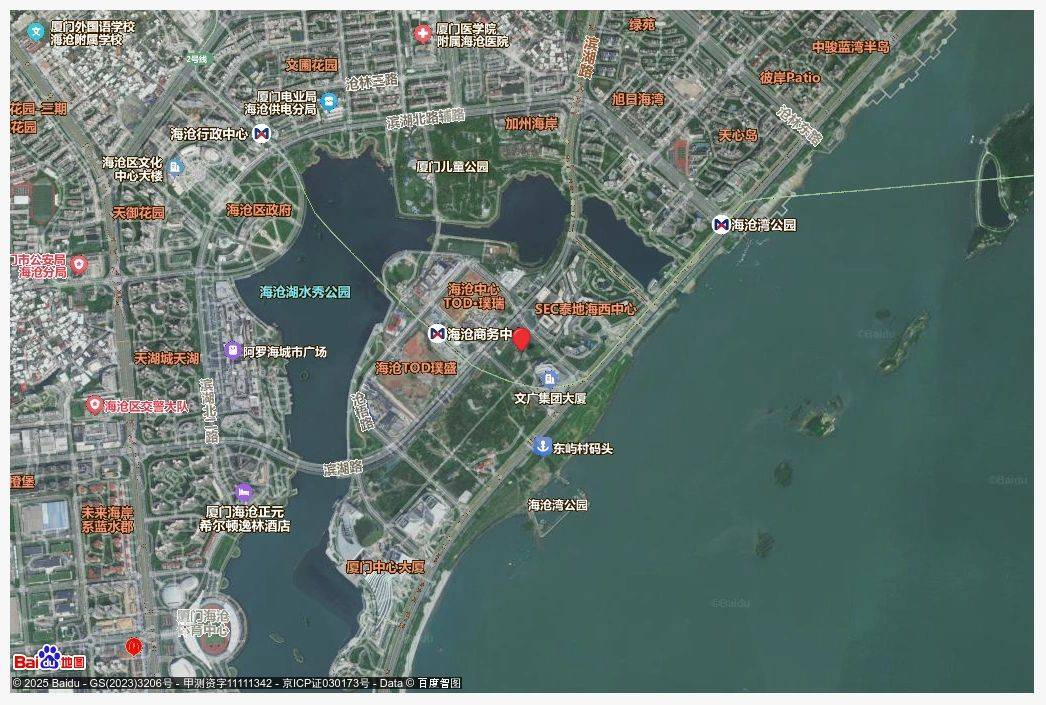 海沧区嵩屿片区滨湖路与沧凤路交叉口西南侧