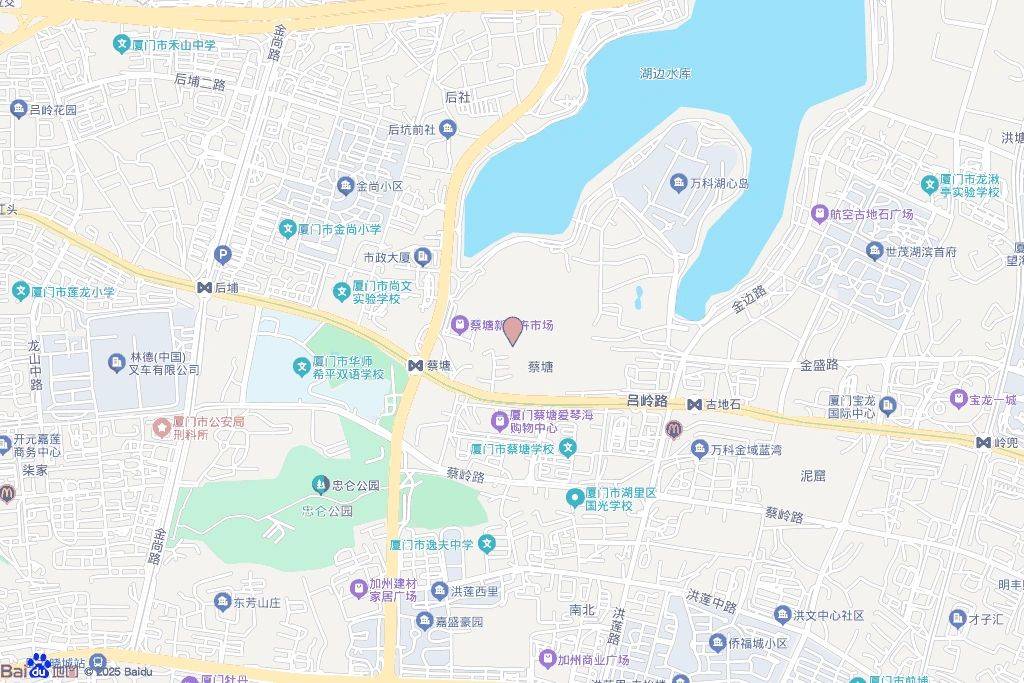 湖里区后埔片区蔡塘路与金喜路交叉口西南侧地块