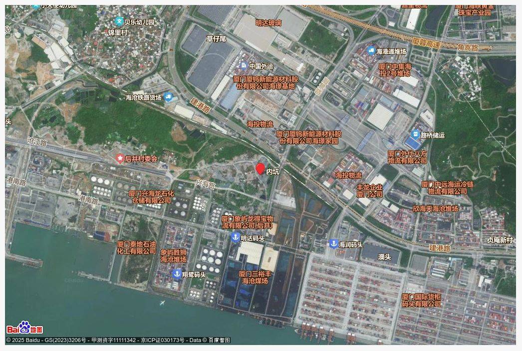 海沧区海沧港区片区后井路与内坑路交叉口西南侧
