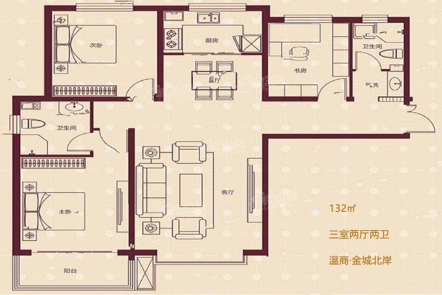 3室2厅2卫