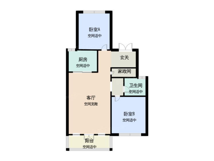 2室2厅1卫1厨
