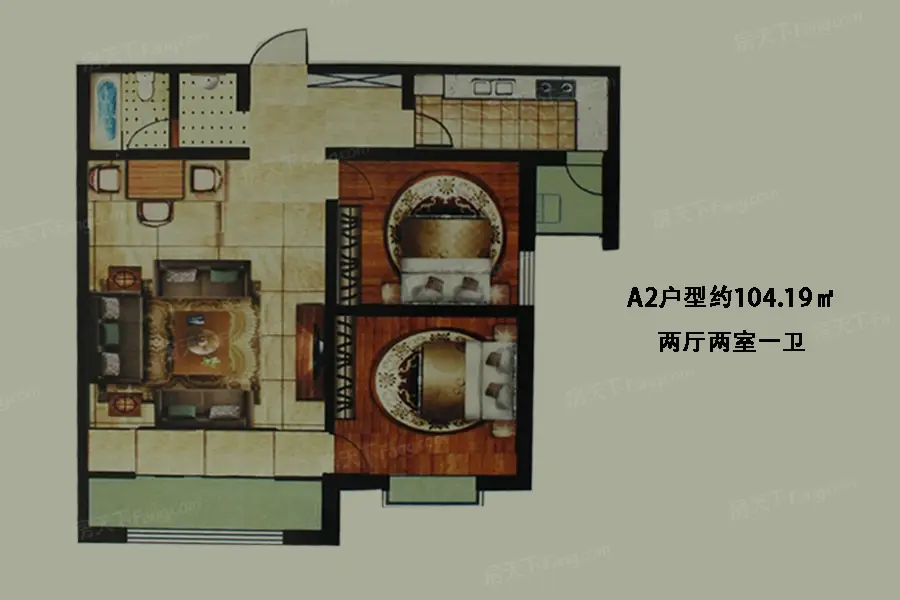 2室2厅1厨1卫