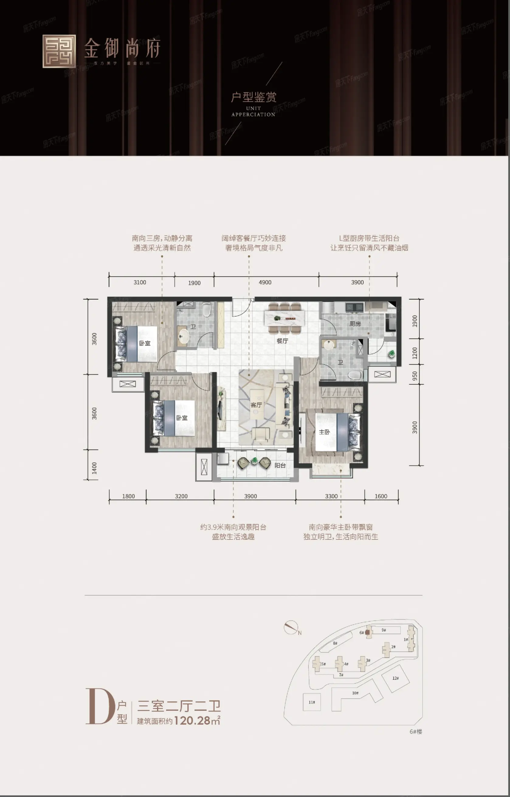 3室2厅1厨2卫