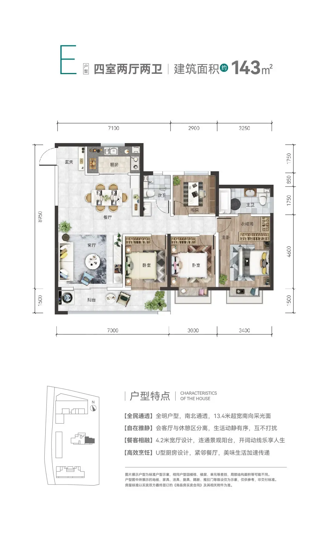 4室2厅1厨2卫